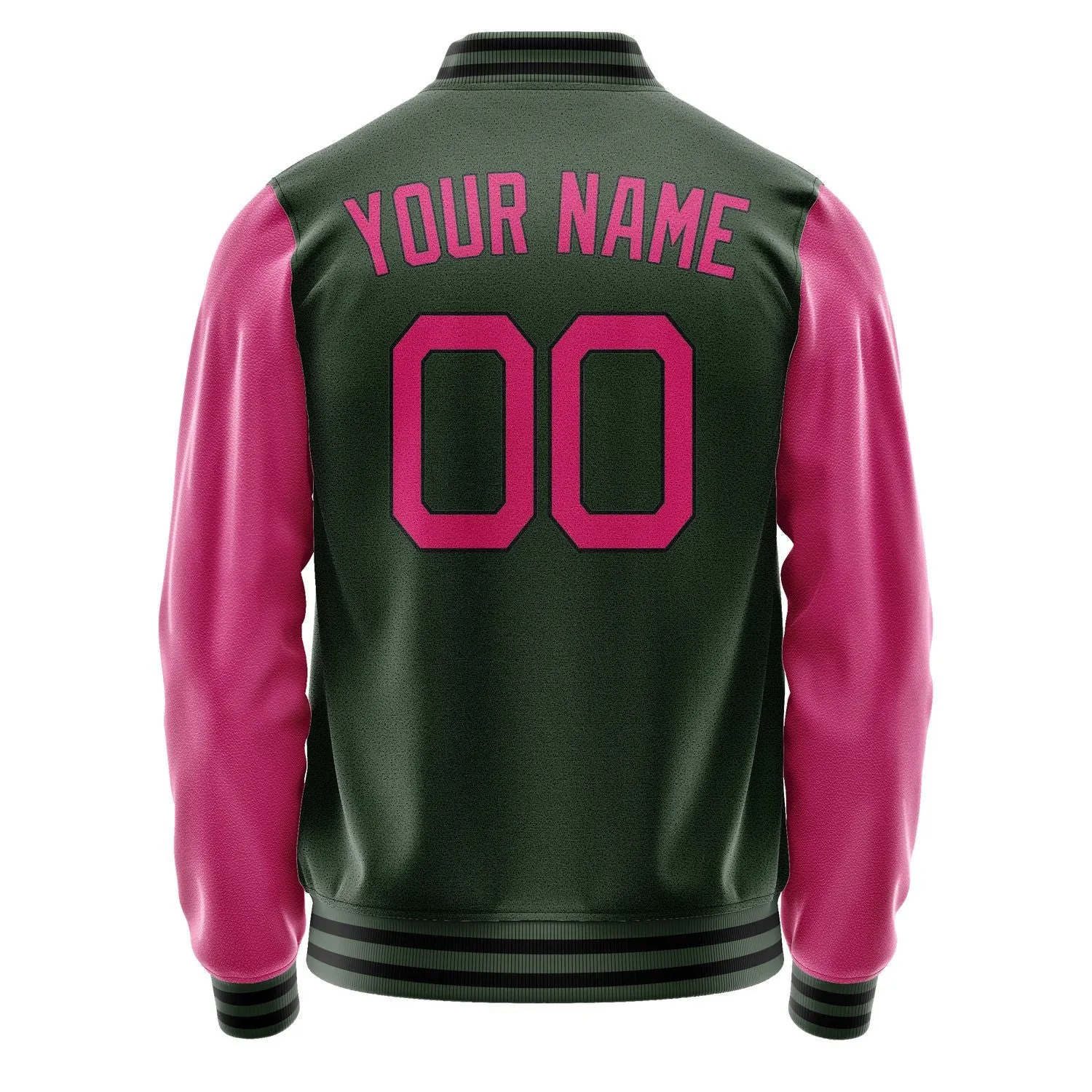 Custom Dark Green Pink Jacket sold by Tailorly product image thumbnail 4