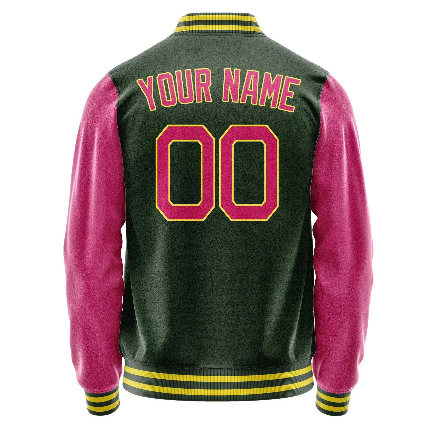 Custom Dark Green Pink Jacket sold by Tailorly product image thumbnail 4