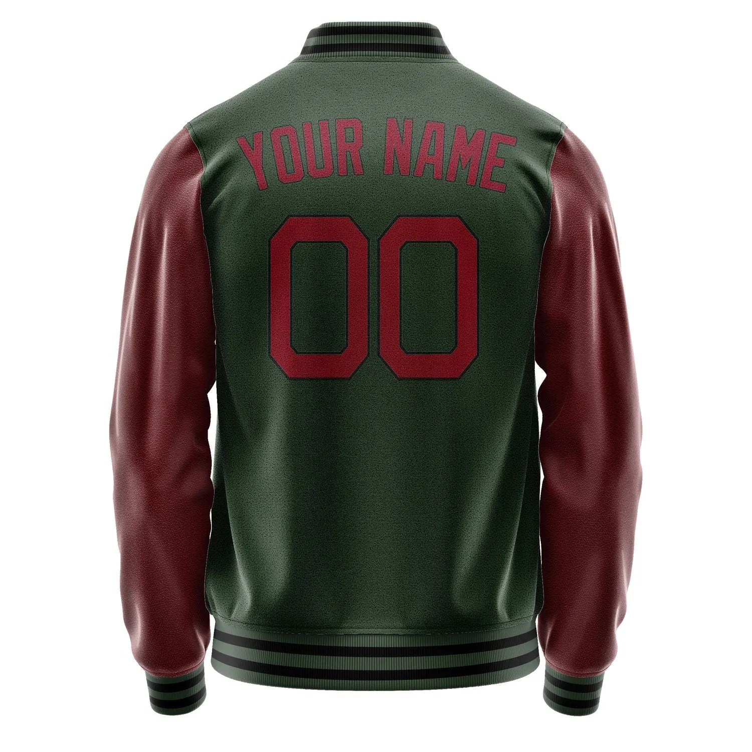 Custom Dark Green Crimson Red Jacket sold by Tailorly product image thumbnail 4