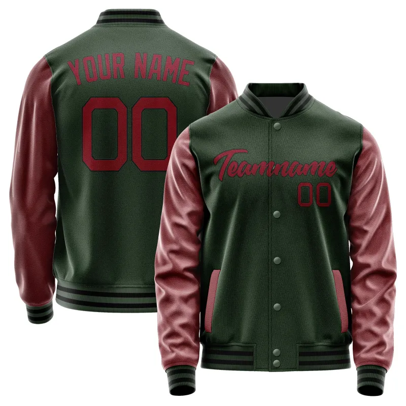 Custom Dark Green Crimson Red Jacket sold by Tailorly