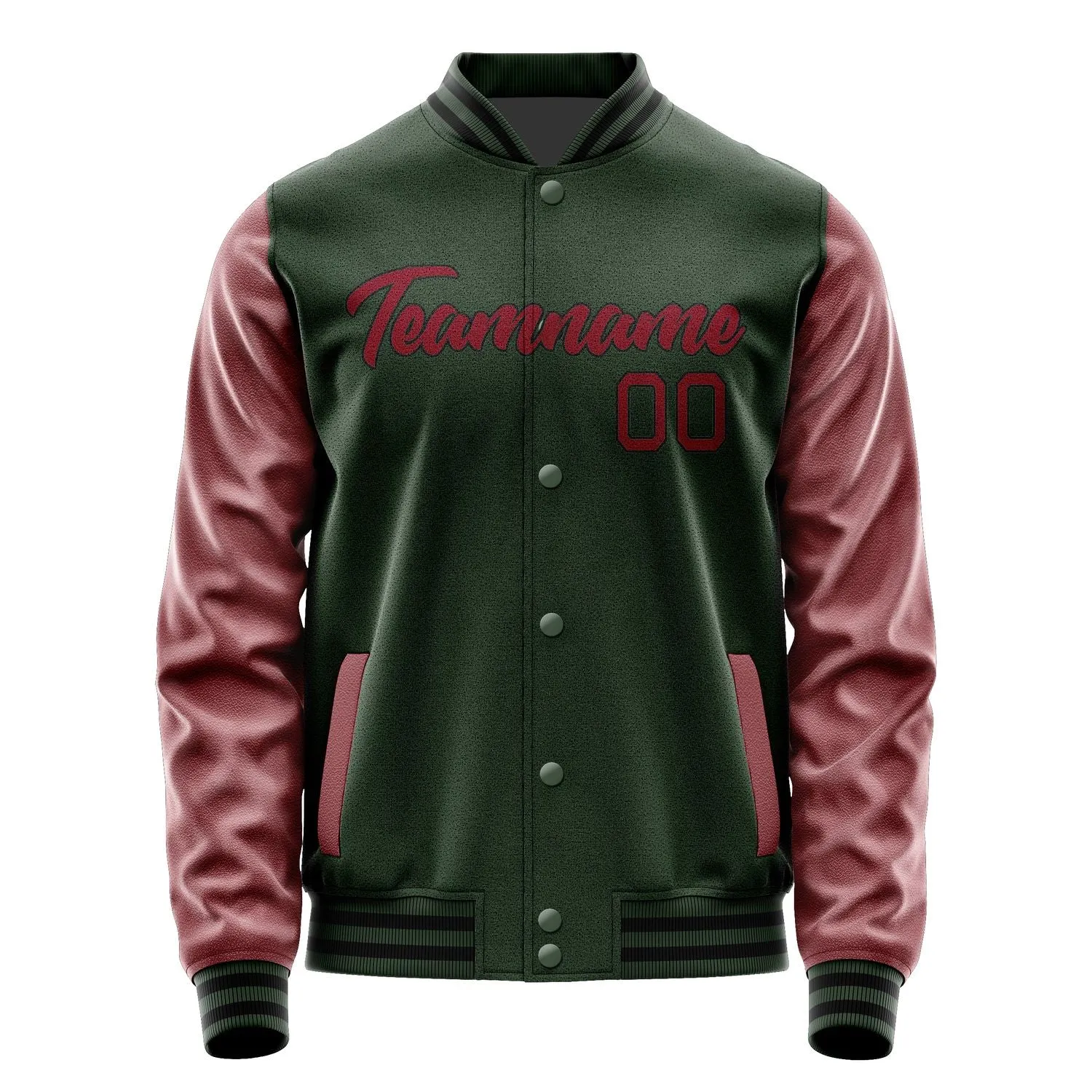 Custom Dark Green Crimson Red Jacket sold by Tailorly product image thumbnail 2