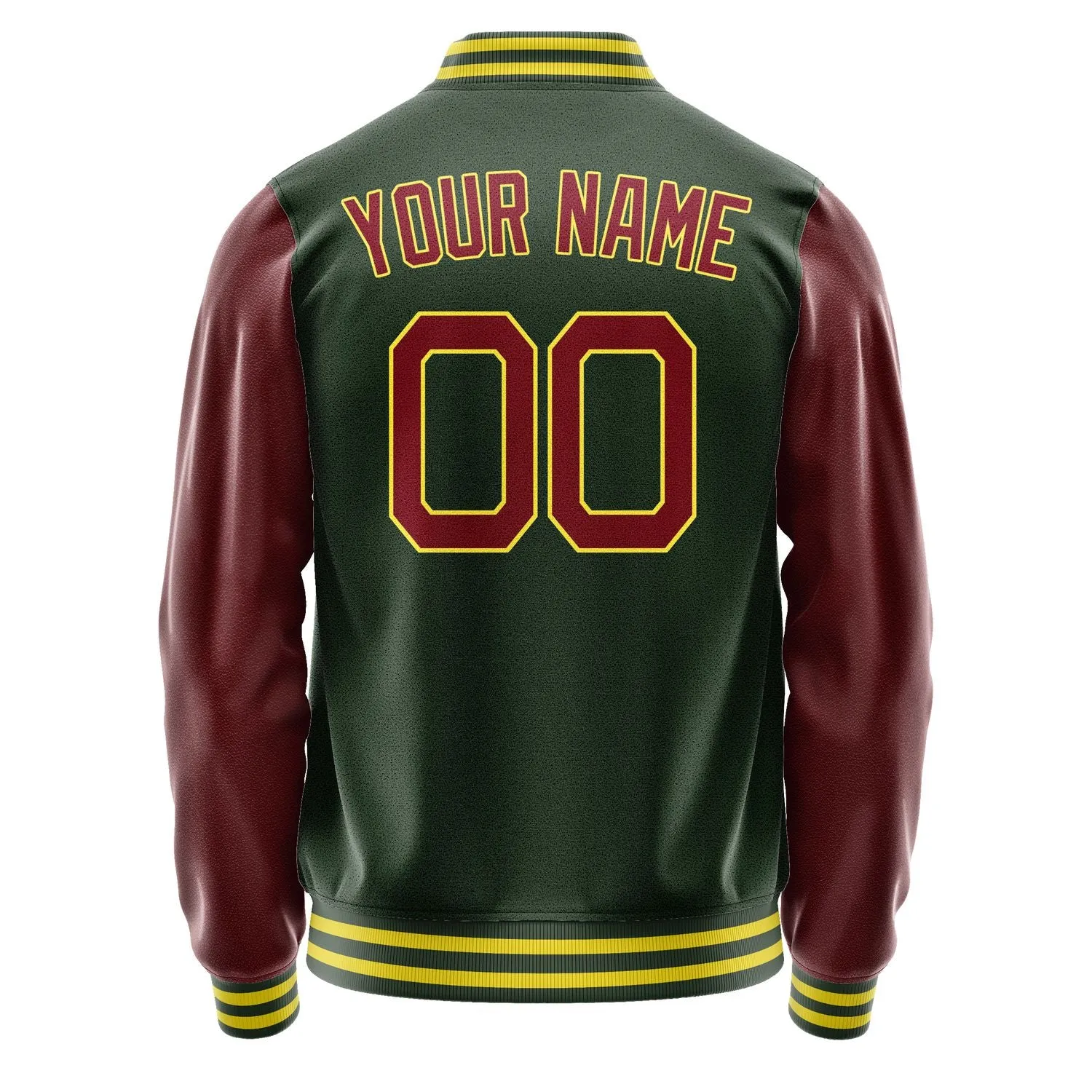 Custom Dark Green Crimson Red Jacket sold by Tailorly product image thumbnail 4
