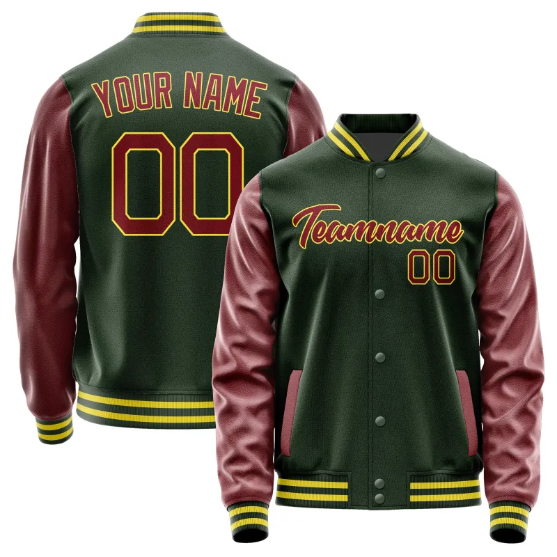 Custom Dark Green Crimson Red Jacket sold by Tailorly