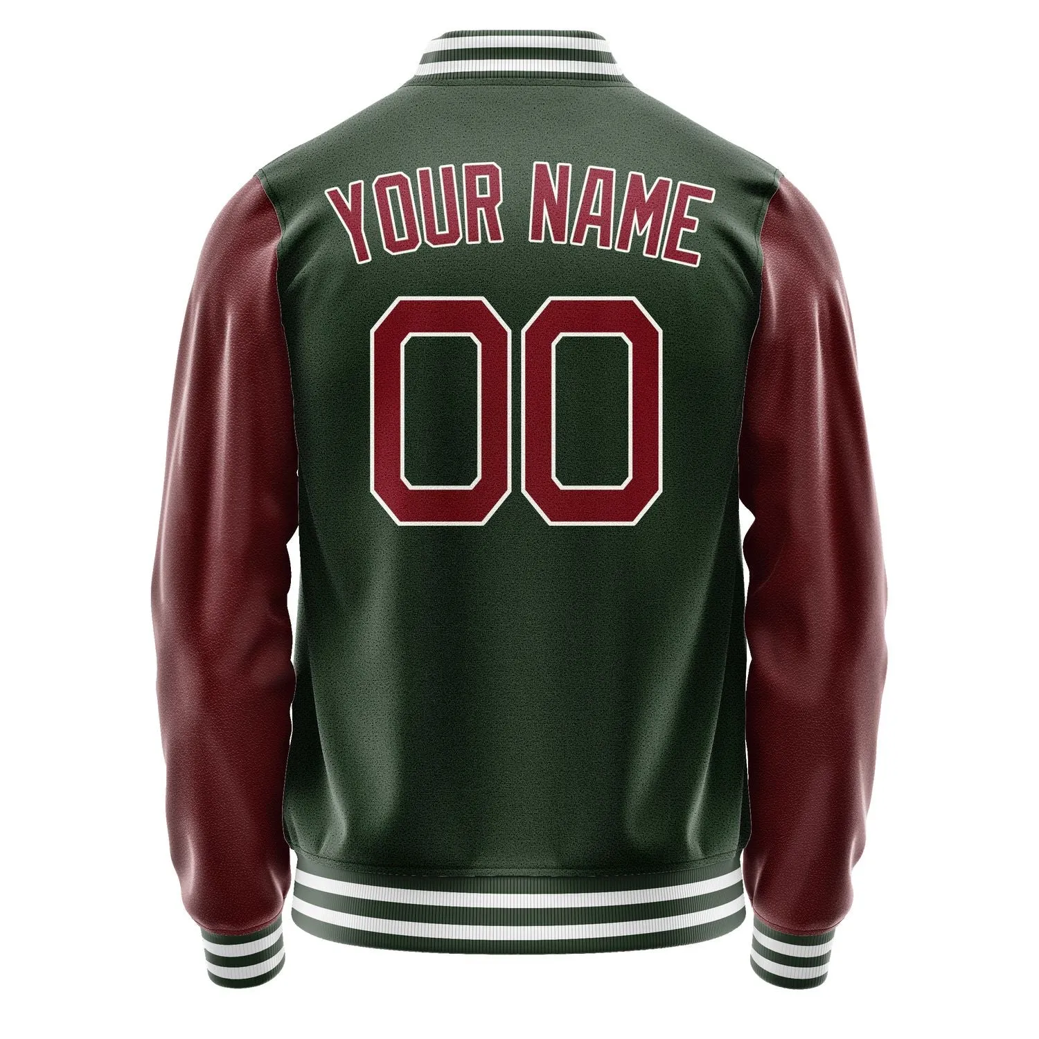 Custom Dark Green Crimson Red Jacket sold by Tailorly product image thumbnail 4
