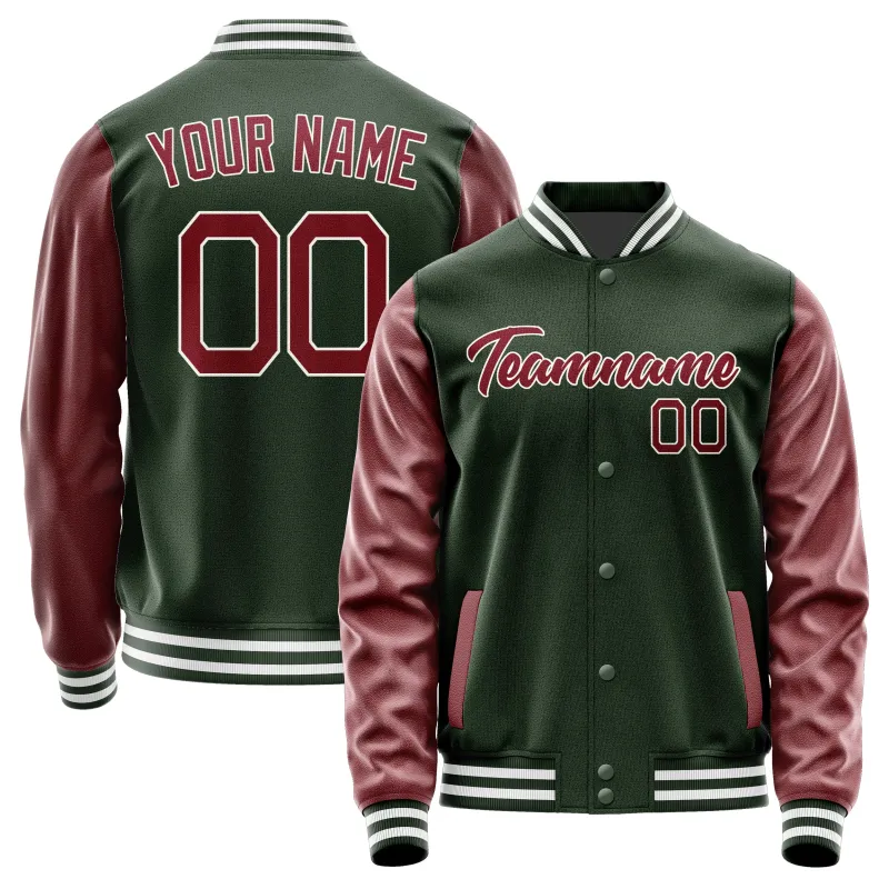 Custom Dark Green Crimson Red Jacket sold by Tailorly