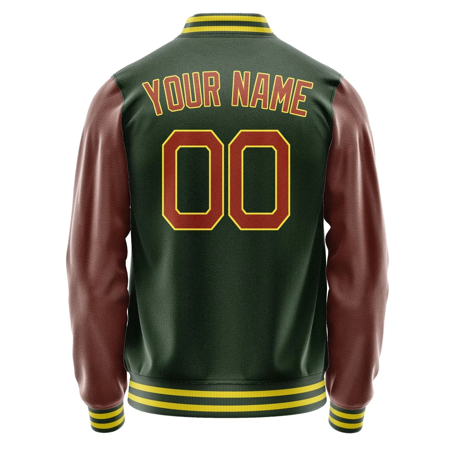 Custom Dark Green Coral Red Jacket sold by Tailorly product image thumbnail 4