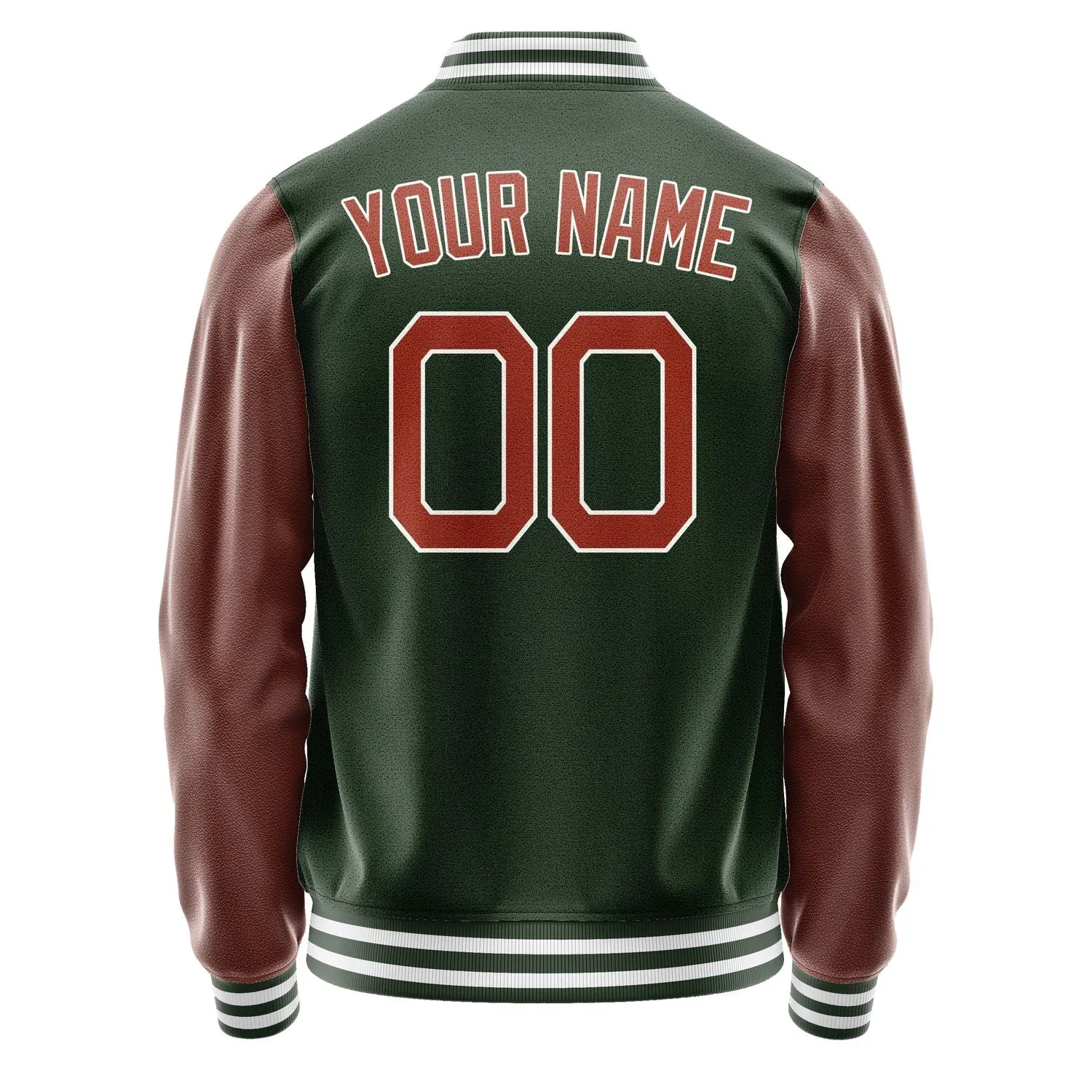 Custom Dark Green Coral Red Jacket sold by Tailorly product image thumbnail 4