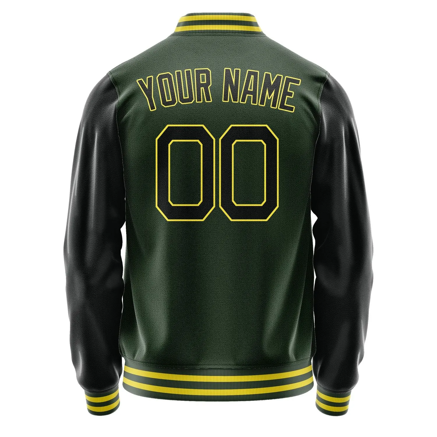Custom Dark Green Black Jacket sold by Tailorly product image thumbnail 4
