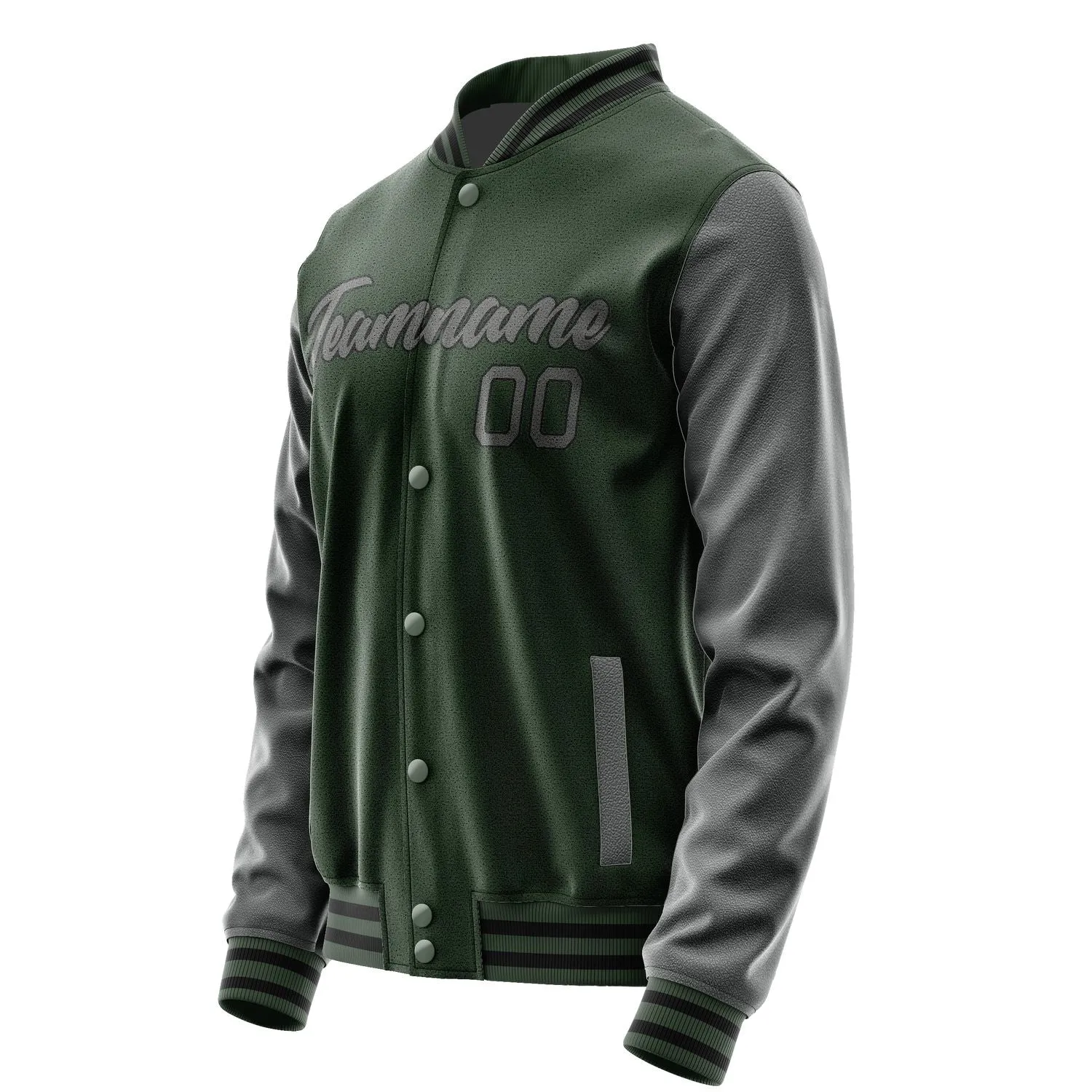 Custom Dark Green Dark Grey Jacket sold by Tailorly product image thumbnail 3