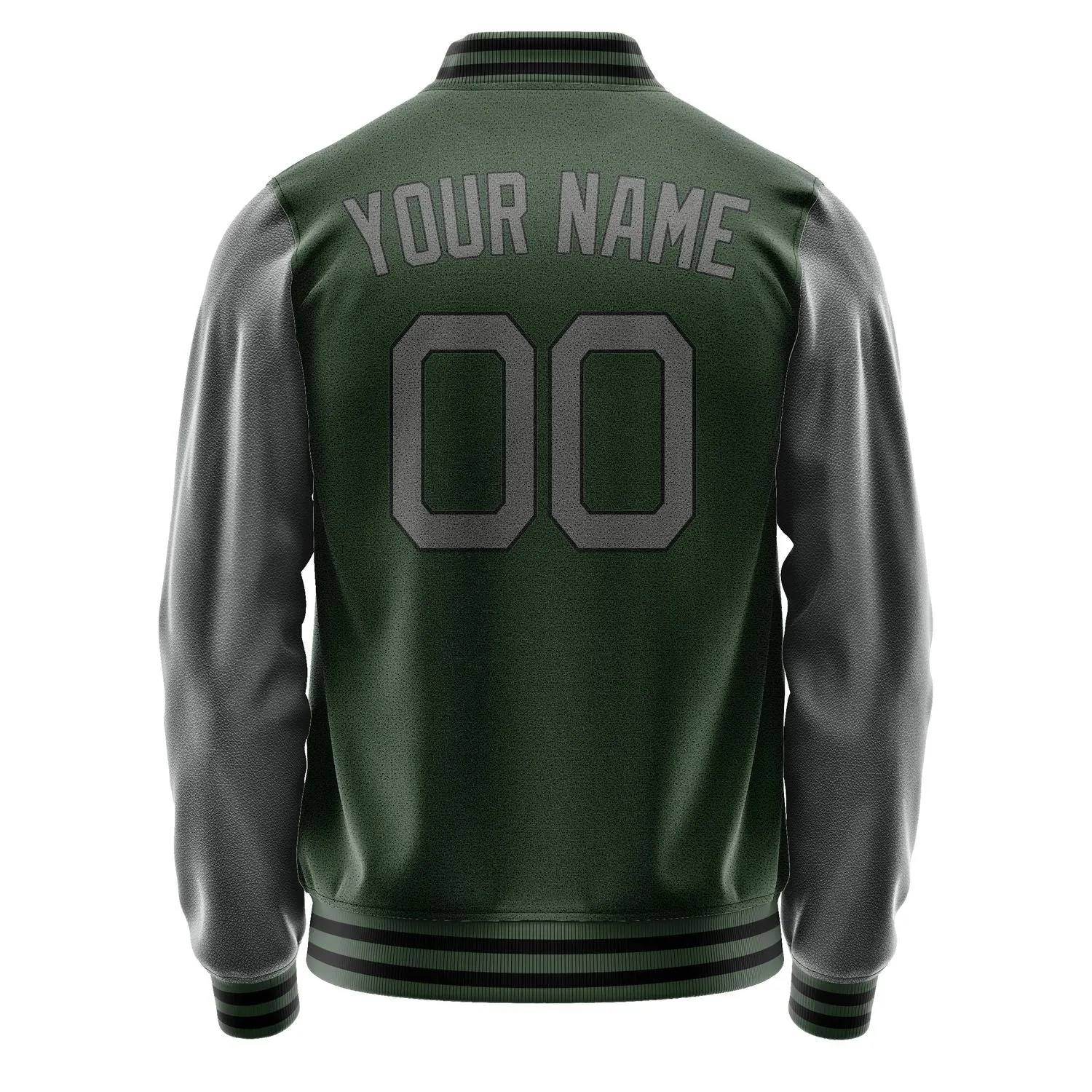 Custom Dark Green Dark Grey Jacket sold by Tailorly product image thumbnail 4