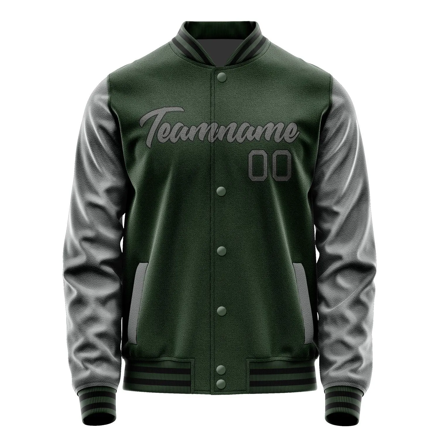 Custom Dark Green Dark Grey Jacket sold by Tailorly product image thumbnail 2
