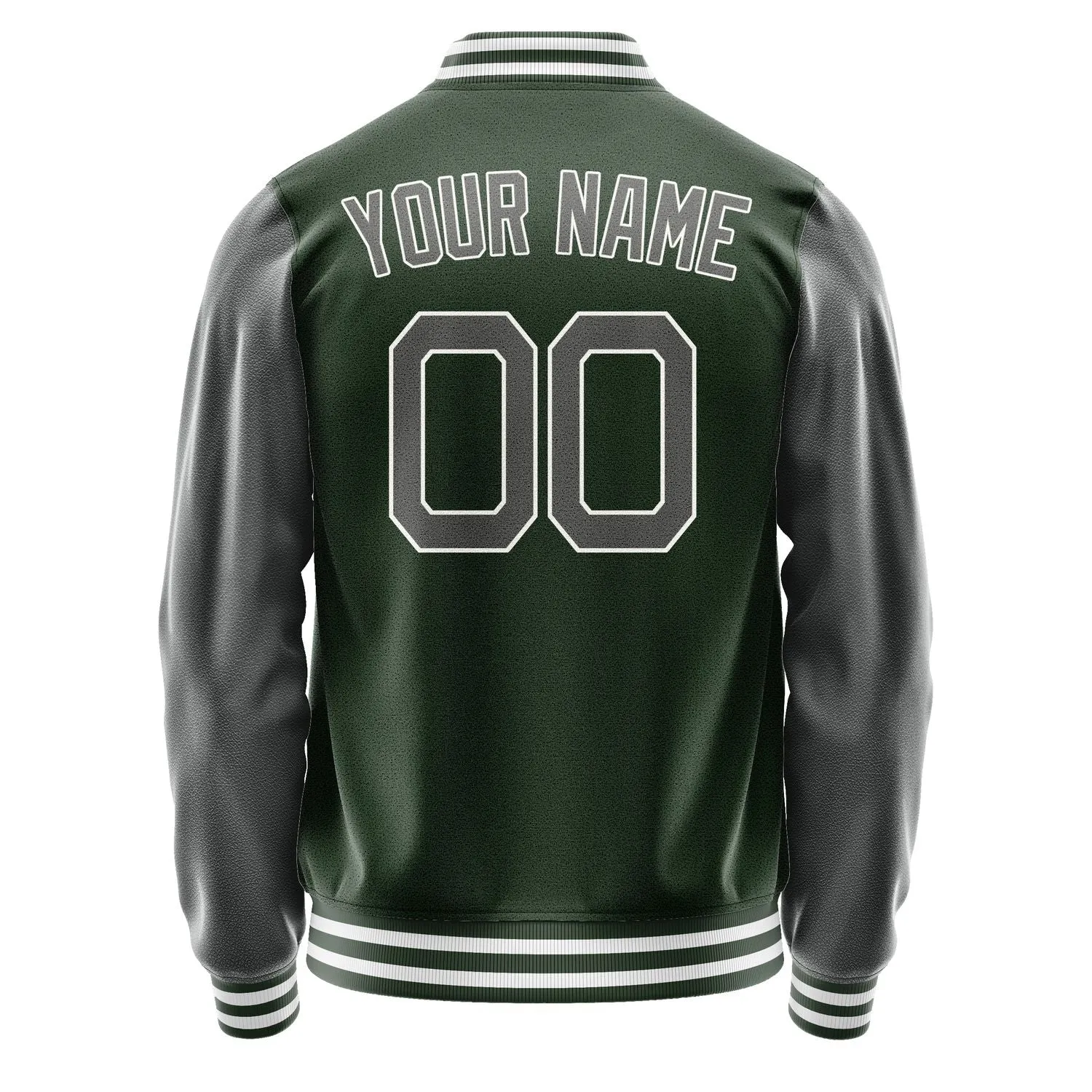 Custom Dark Green Dark Grey Jacket sold by Tailorly product image thumbnail 4
