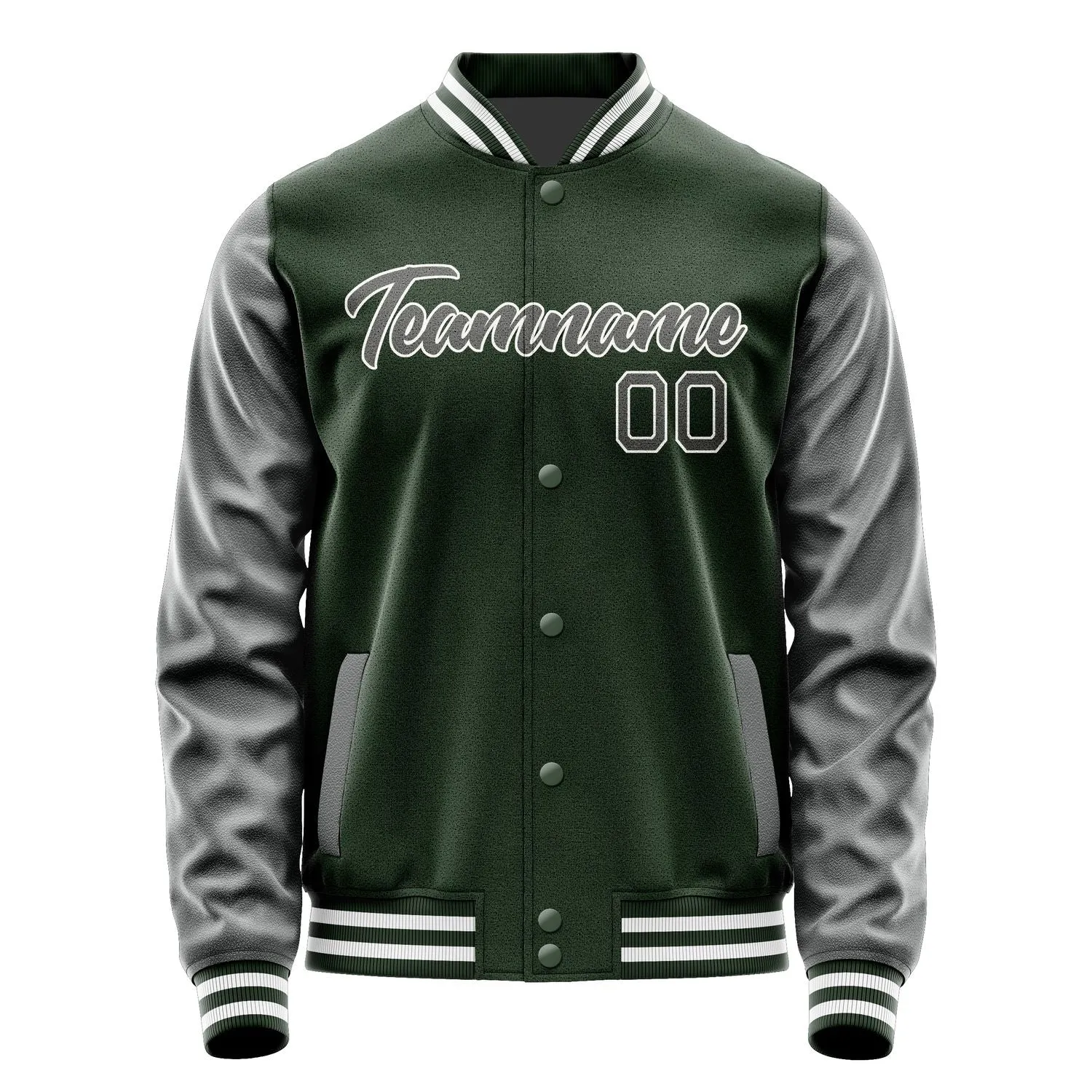Custom Dark Green Dark Grey Jacket sold by Tailorly product image thumbnail 2