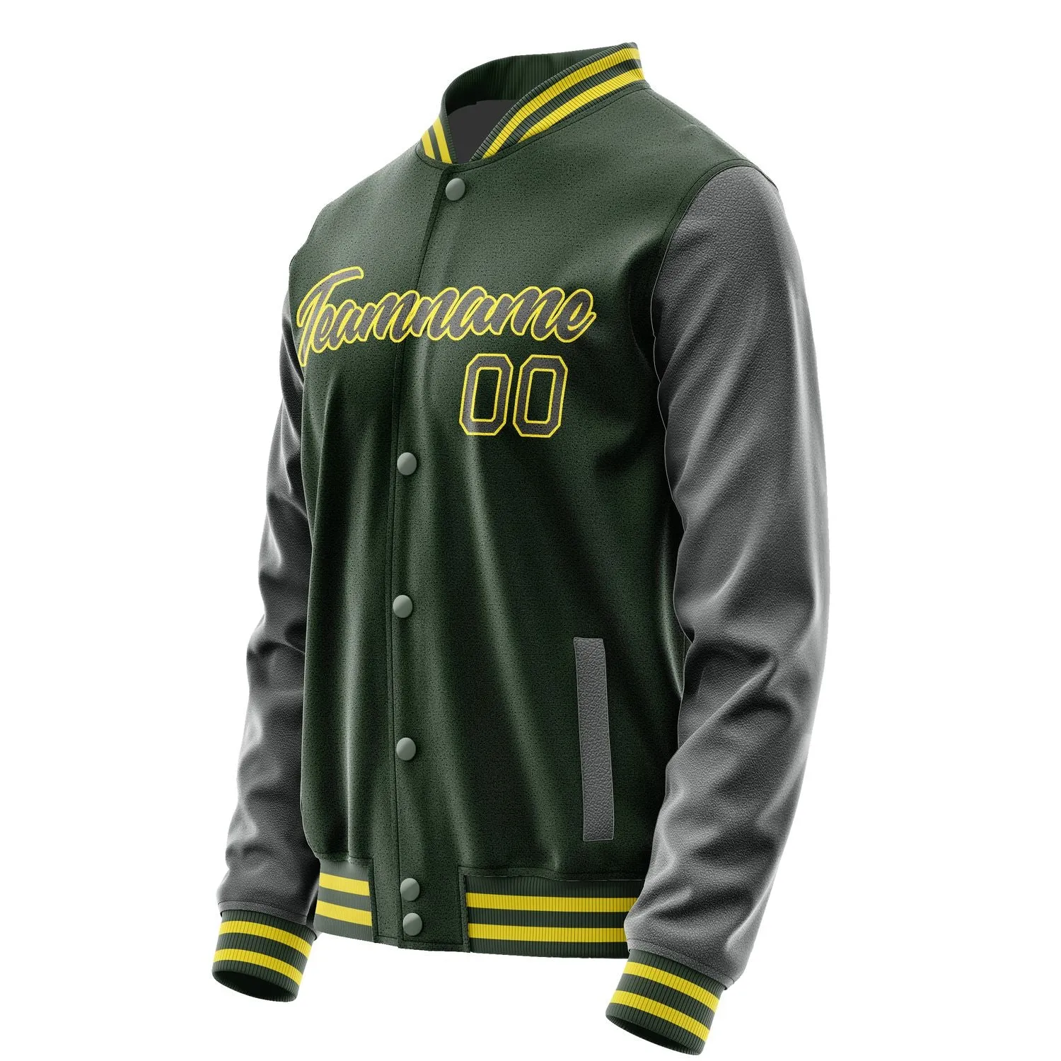 Custom Dark Green Dark Grey Jacket sold by Tailorly product image thumbnail 3