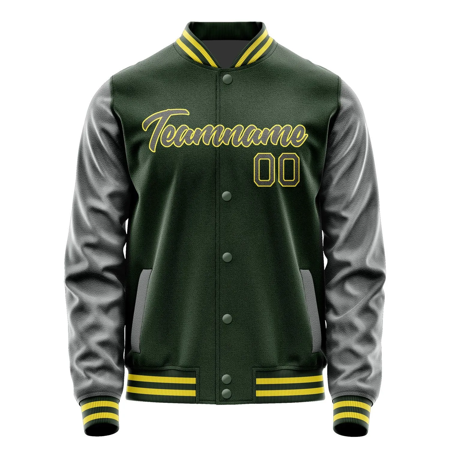 Custom Dark Green Dark Grey Jacket sold by Tailorly product image thumbnail 2