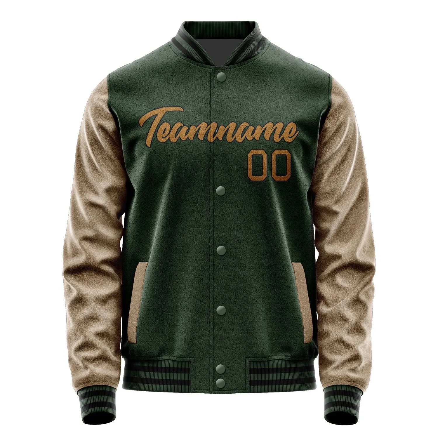 Custom Dark Green Khaki Jacket sold by Tailorly product image thumbnail 2
