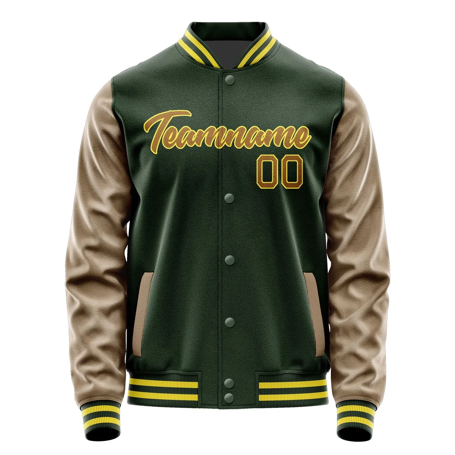 Custom Dark Green Khaki Jacket sold by Tailorly product image thumbnail 2