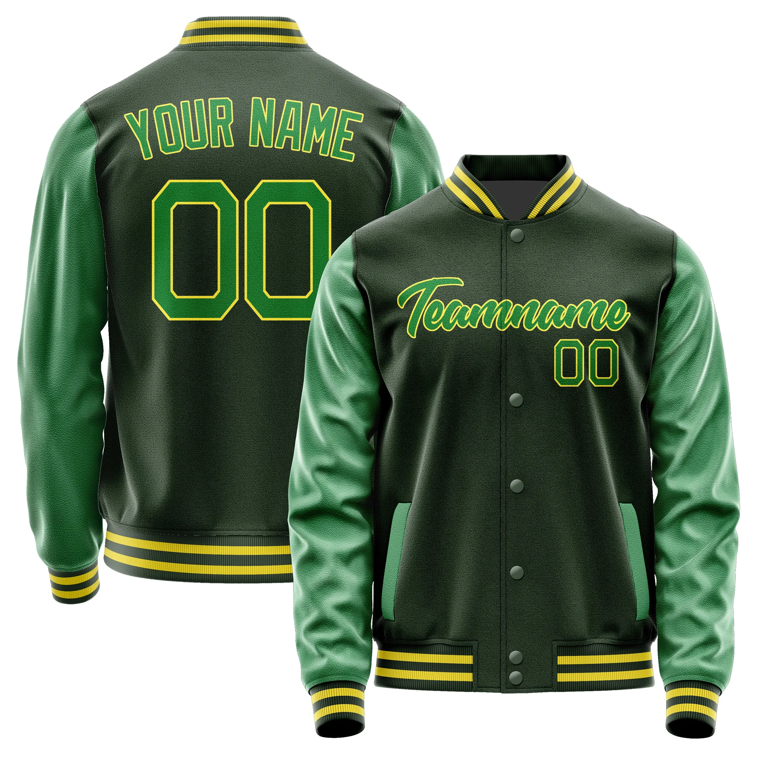 Custom Dark Green Emerald Green Jacket sold by Tailorly