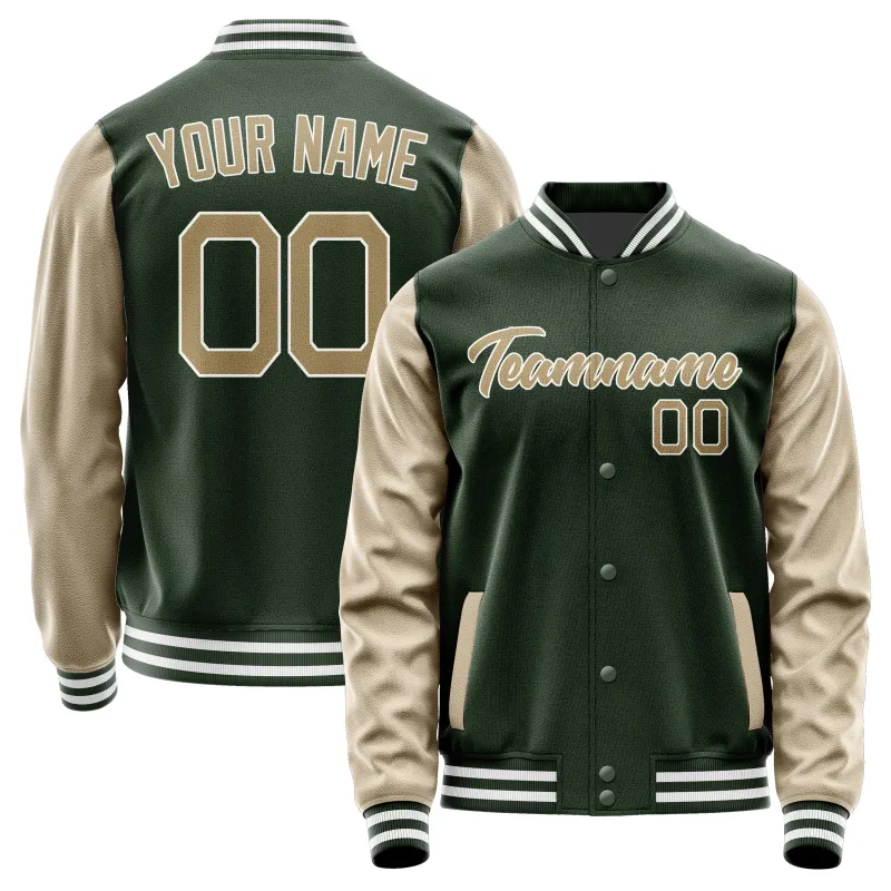 Custom Dark Green Light Khaki Jacket sold by Tailorly