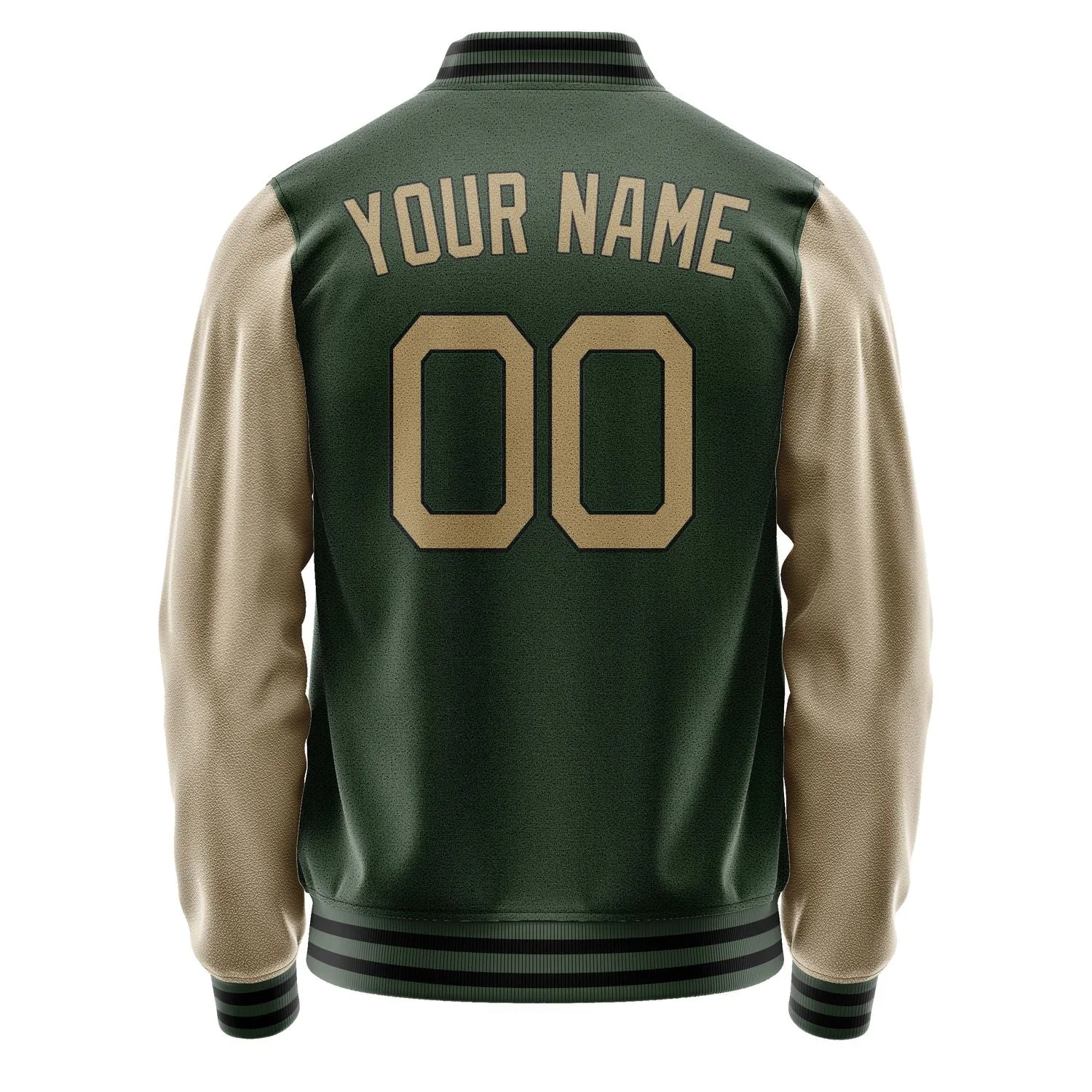 Custom Dark Green Light Khaki Jacket sold by Tailorly product image thumbnail 4