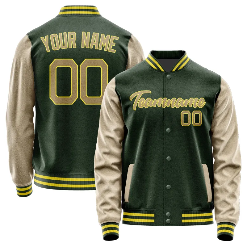 Custom Dark Green Light Khaki Jacket sold by Tailorly
