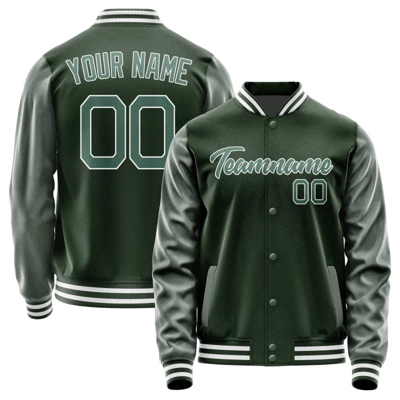 Custom Dark Green Blue Green Jacket sold by Tailorly