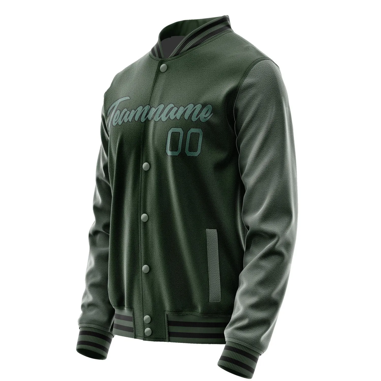 Custom Dark Green Blue Green Jacket sold by Tailorly product image thumbnail 3