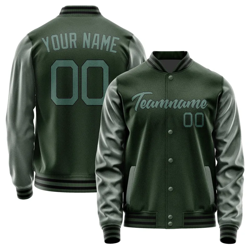Custom Dark Green Blue Green Jacket sold by Tailorly