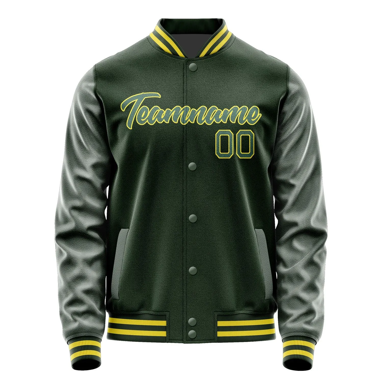 Custom Dark Green Blue Green Jacket sold by Tailorly product image thumbnail 2
