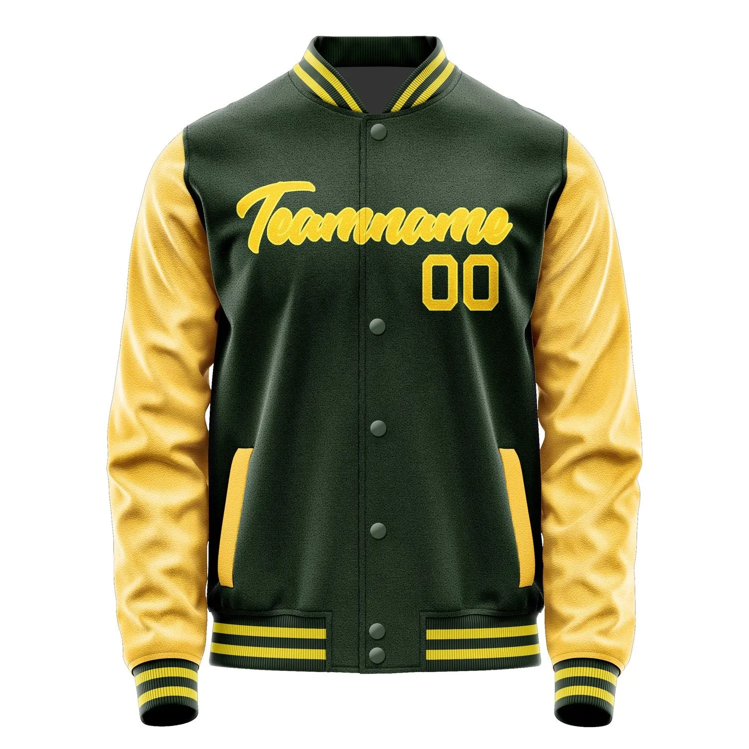 Custom Dark Green Gold Jacket sold by Tailorly product image thumbnail 2