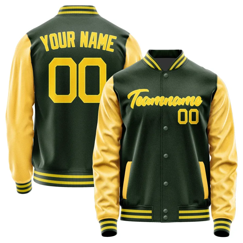 Custom Dark Green Gold Jacket sold by Tailorly