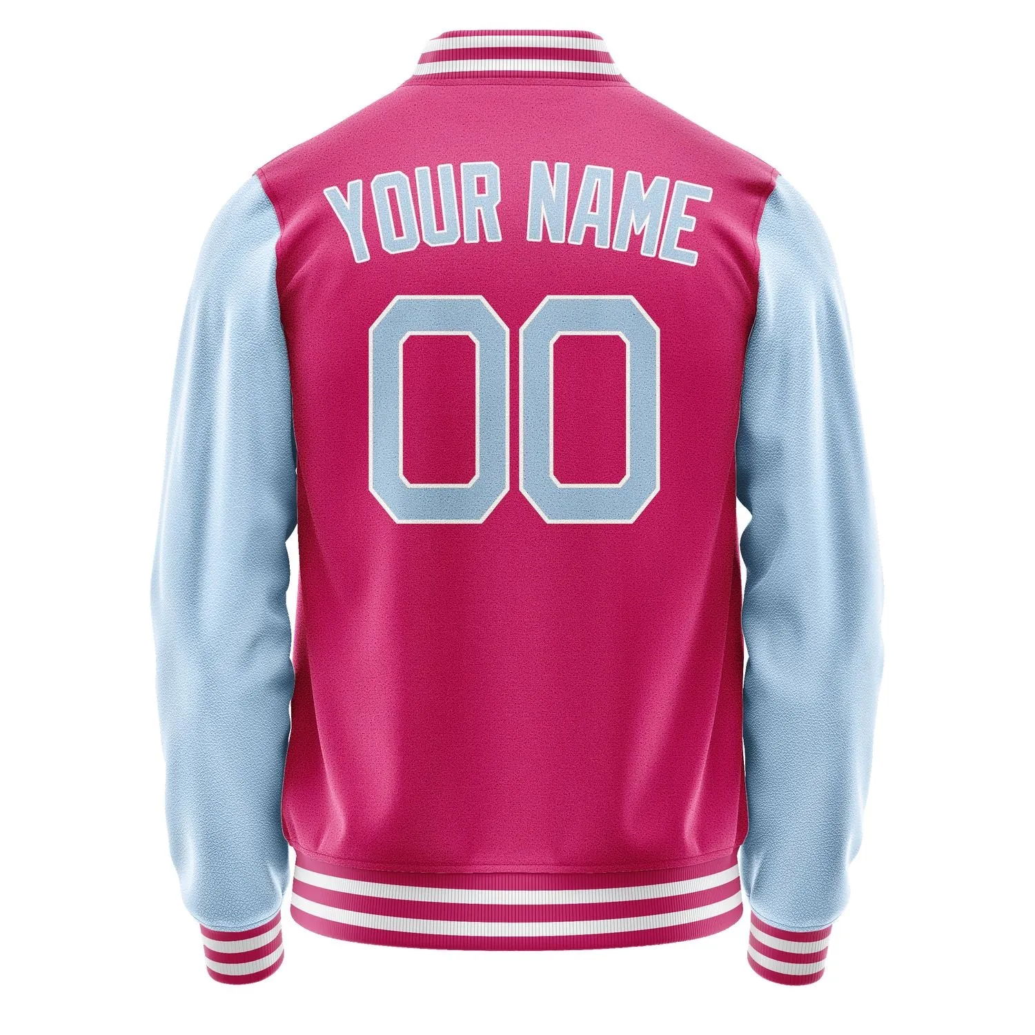 Custom Pink Light Blue Jacket sold by Tailorly product image thumbnail 4