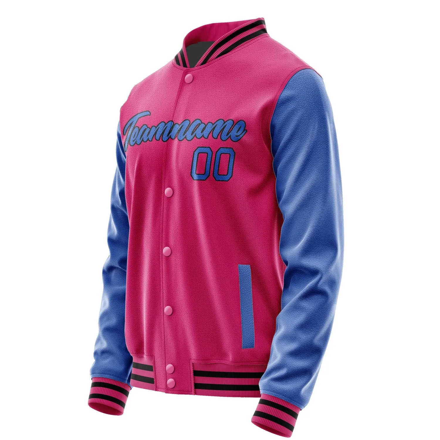Custom Pink Sky Blue Jacket sold by Tailorly product image thumbnail 3