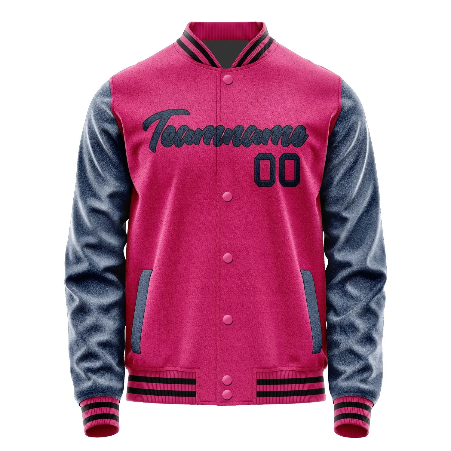 Custom Pink Blue Jacket sold by Tailorly product image thumbnail 2