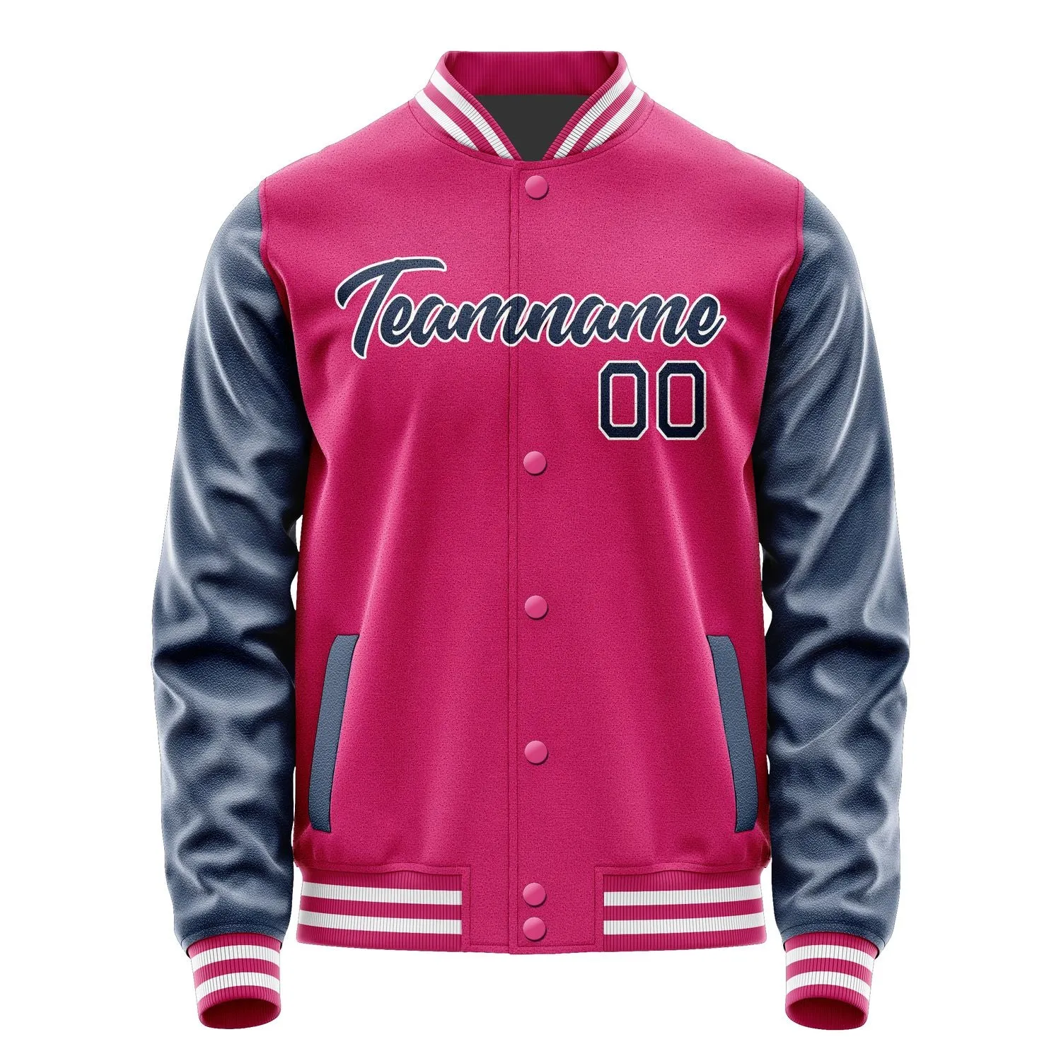 Custom Pink Blue Jacket sold by Tailorly product image thumbnail 2