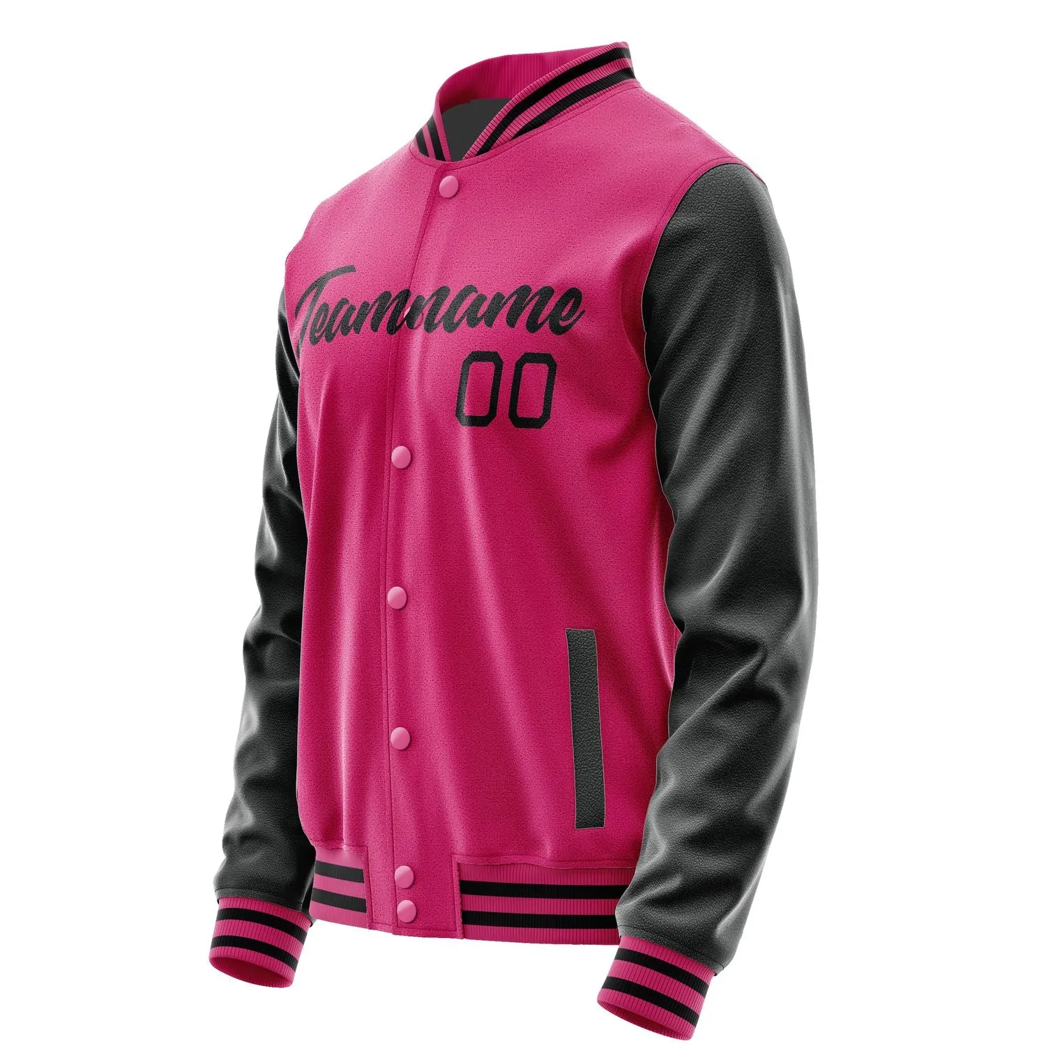 Custom Pink Black Jacket sold by Tailorly product image thumbnail 3