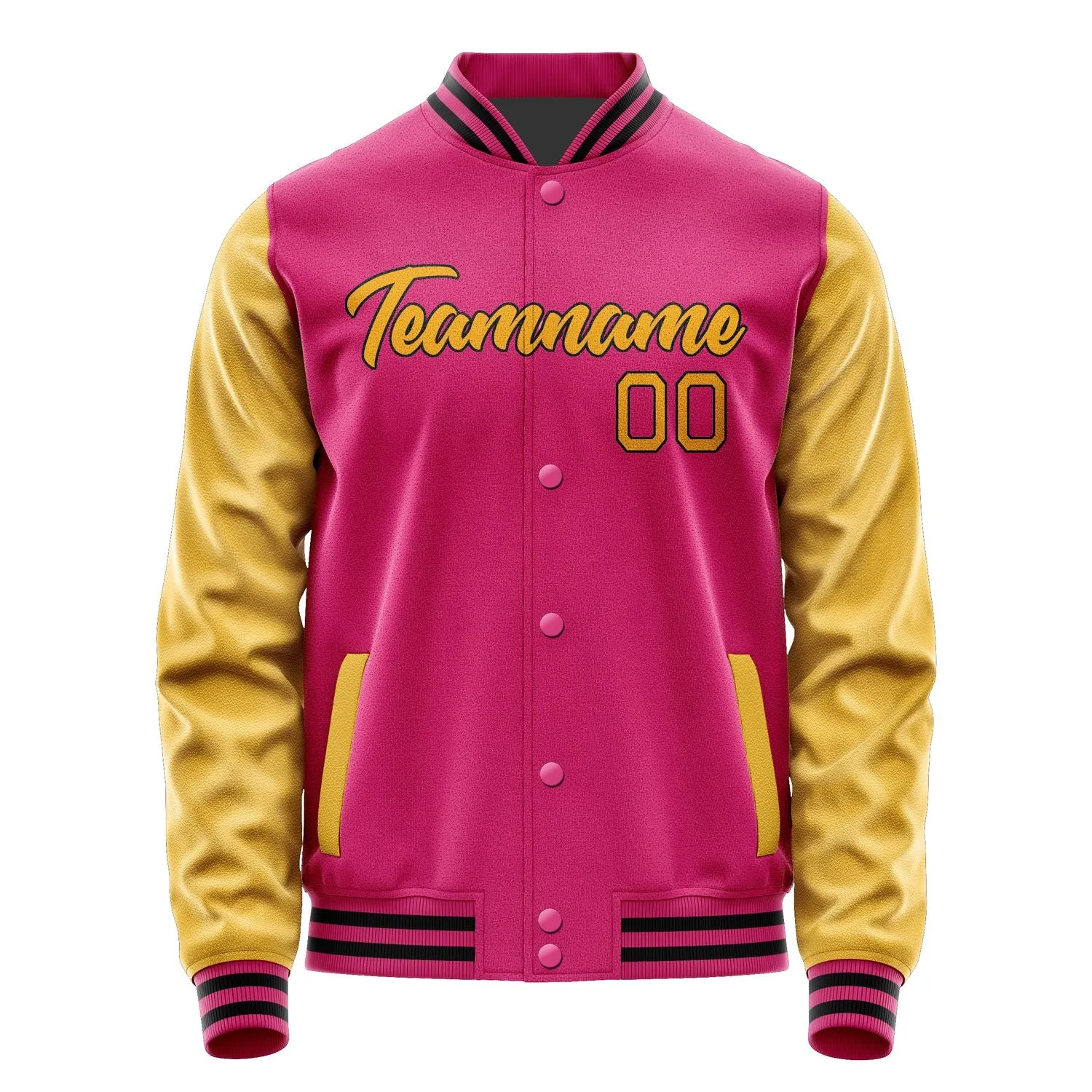 Custom Pink Yellow Jacket sold by Tailorly product image thumbnail 2