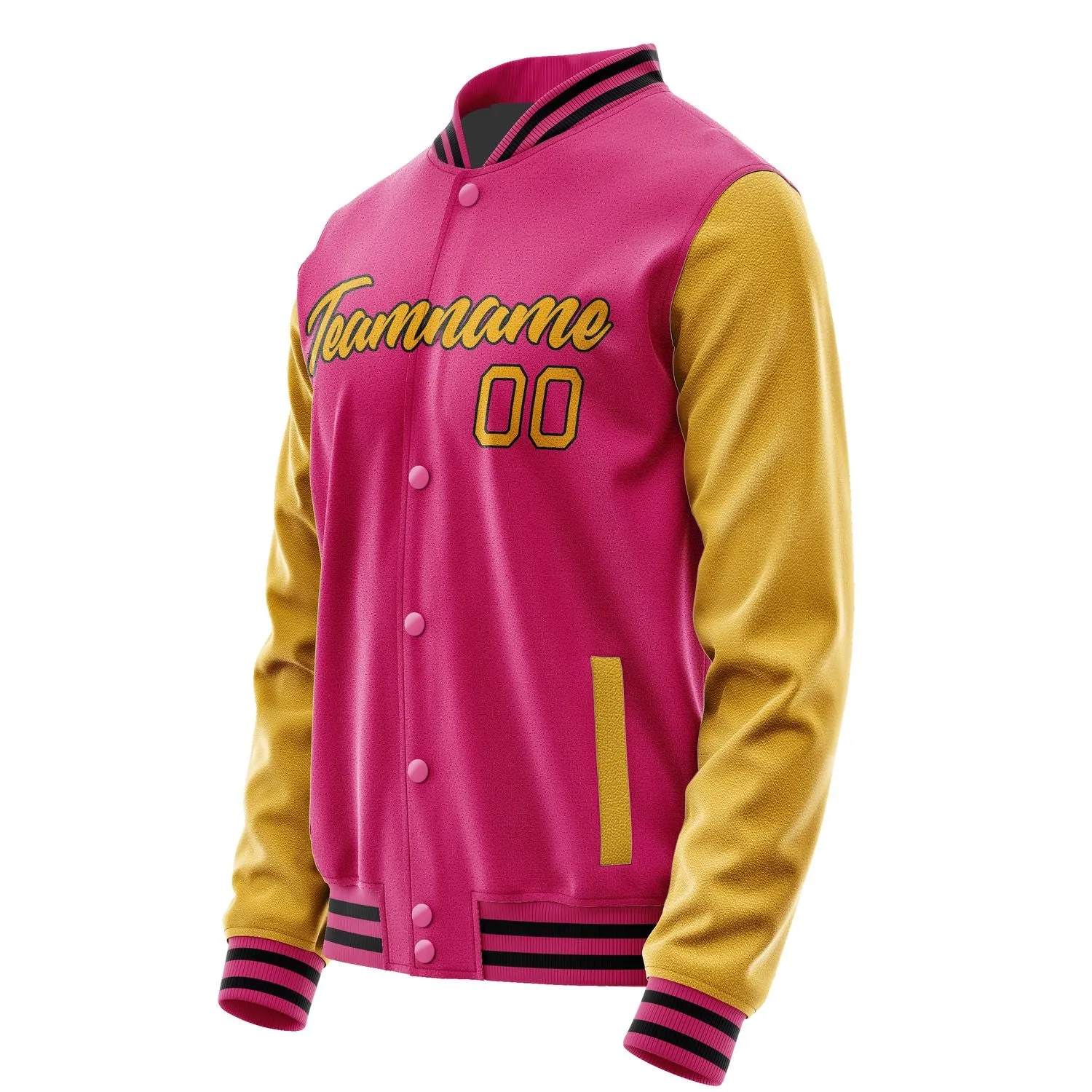 Custom Pink Yellow Jacket sold by Tailorly product image thumbnail 3