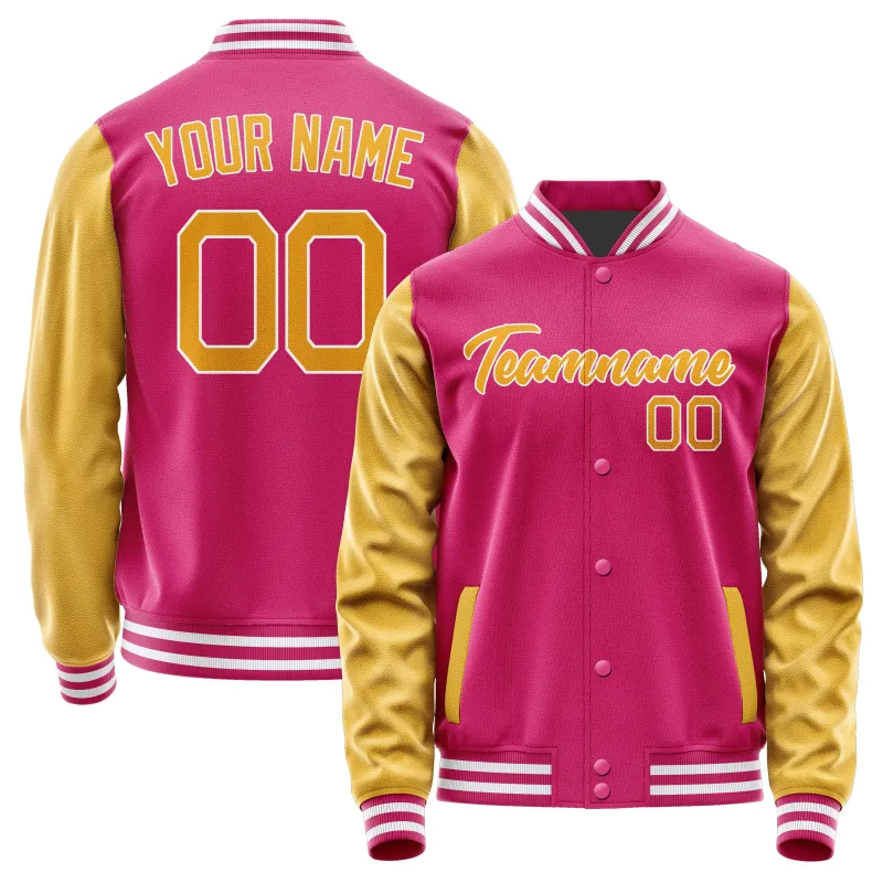 Custom Pink Yellow Jacket sold by Tailorly