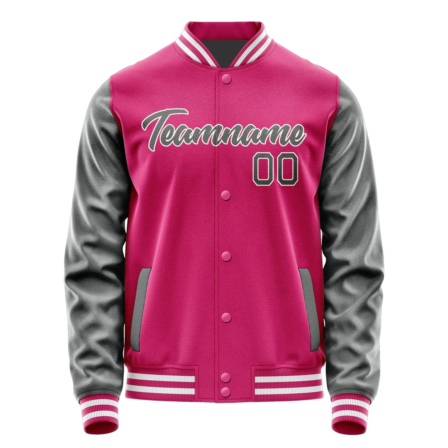 Custom Pink Dark Grey Jacket sold by Tailorly product image thumbnail 2