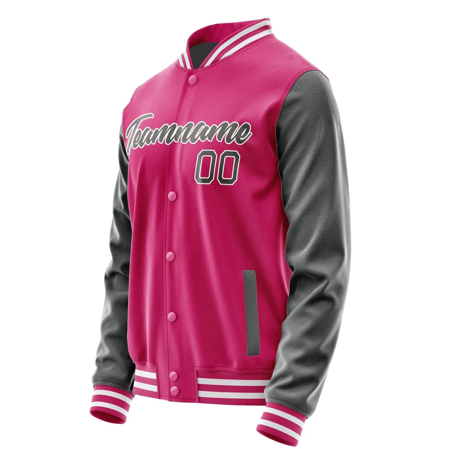 Custom Pink Dark Grey Jacket sold by Tailorly product image thumbnail 3