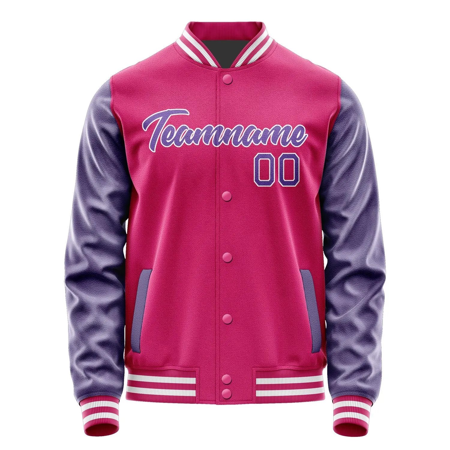 Custom Pink Light Purple Jacket sold by Tailorly product image thumbnail 2