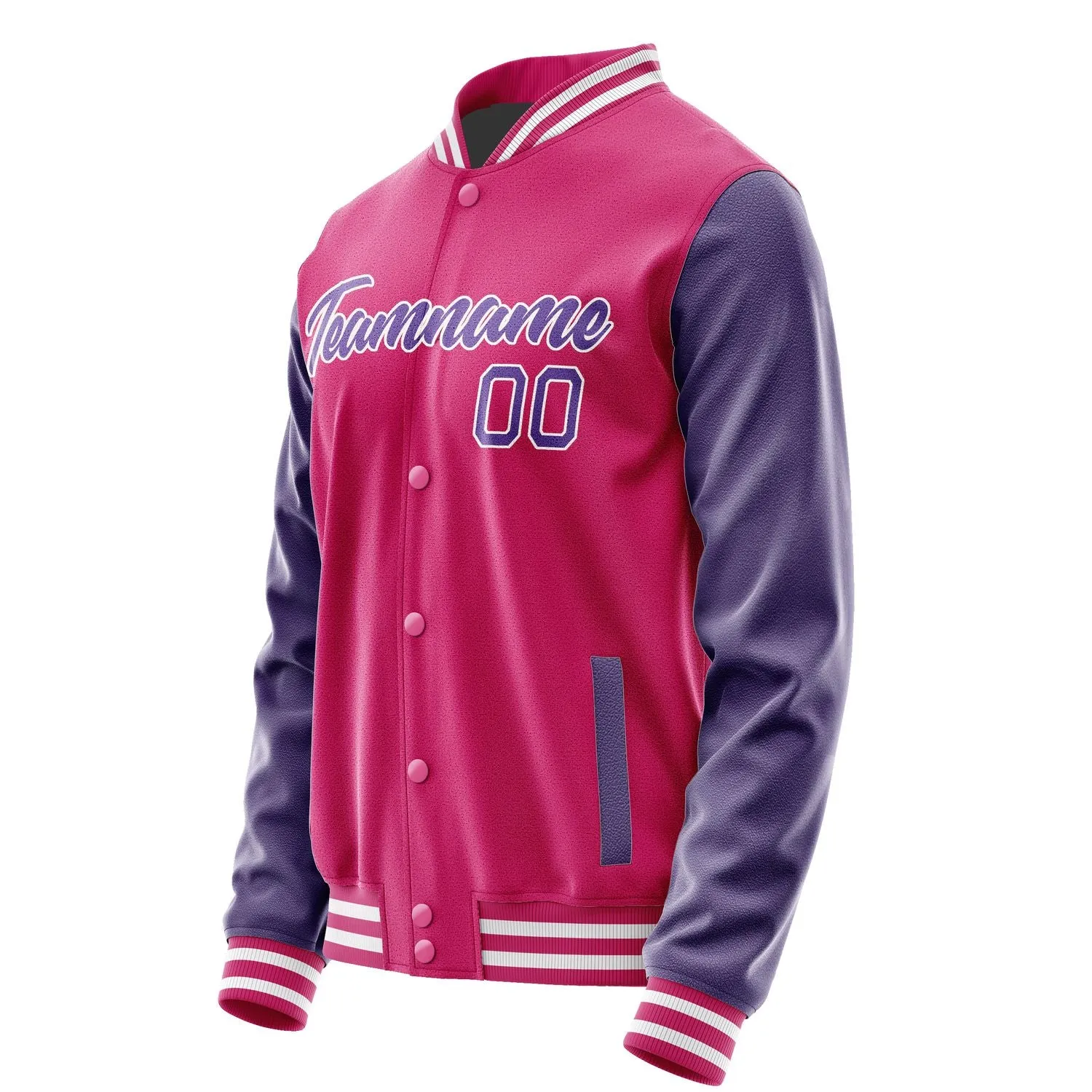 Custom Pink Light Purple Jacket sold by Tailorly product image thumbnail 3