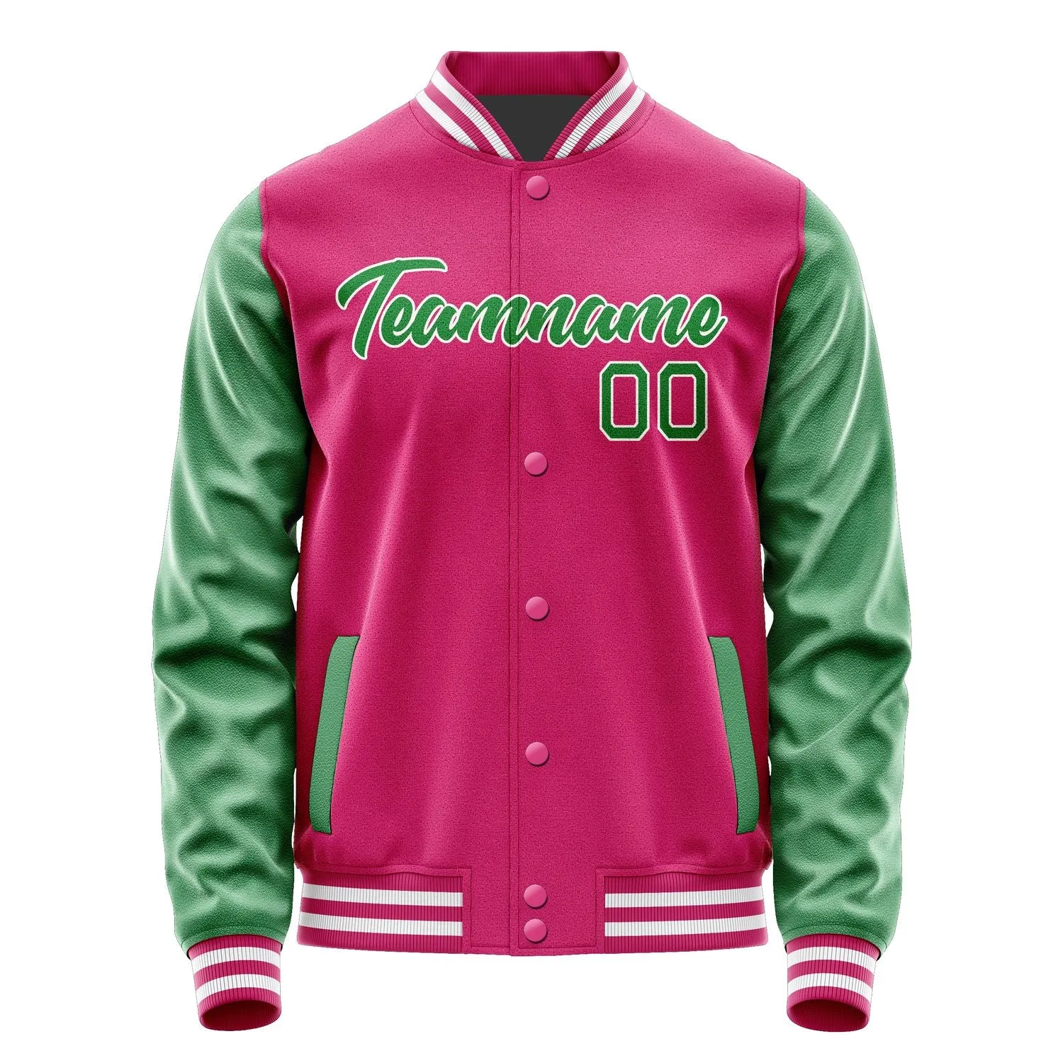 Custom Pink Emerald Green Jacket sold by Tailorly product image thumbnail 2