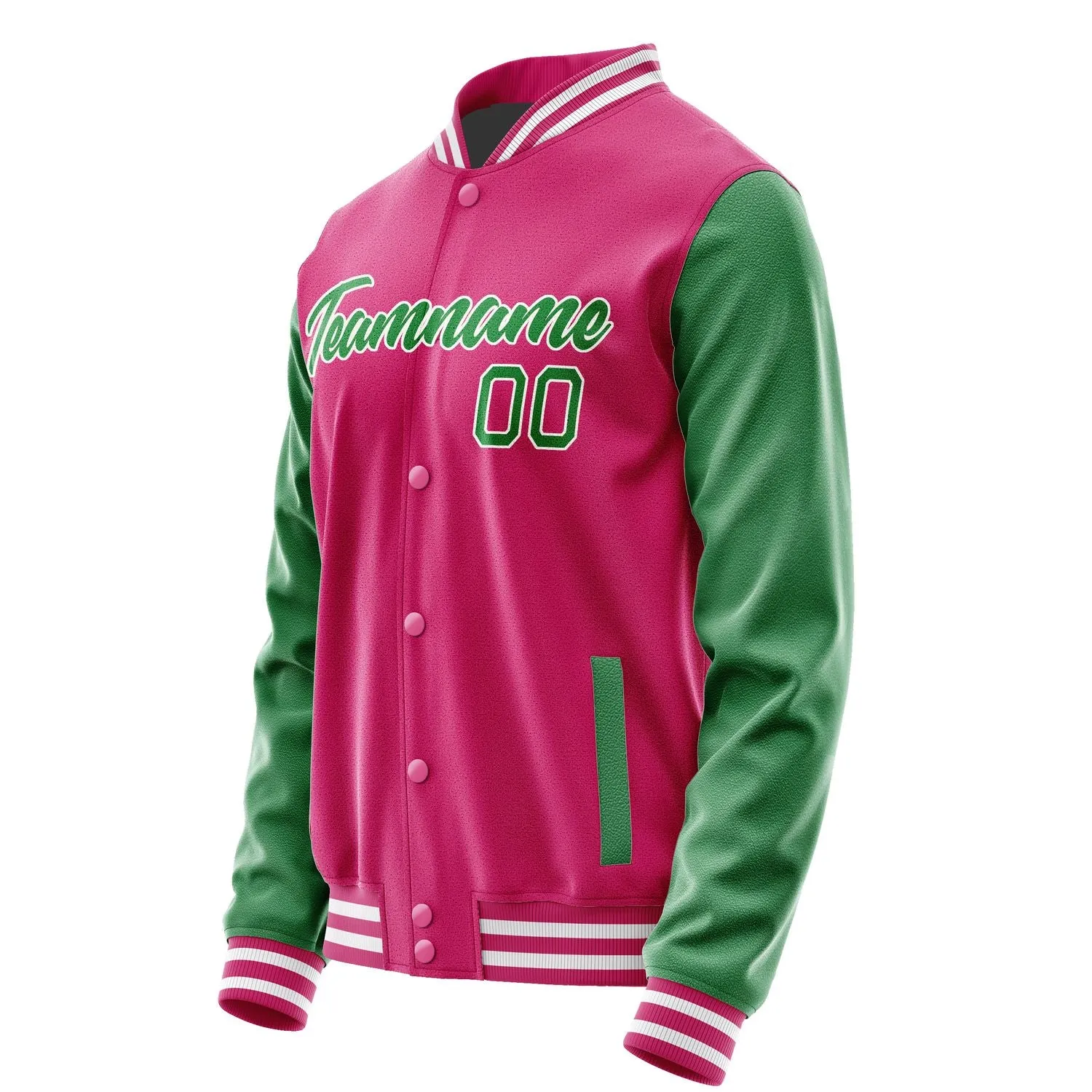 Custom Pink Emerald Green Jacket sold by Tailorly product image thumbnail 3