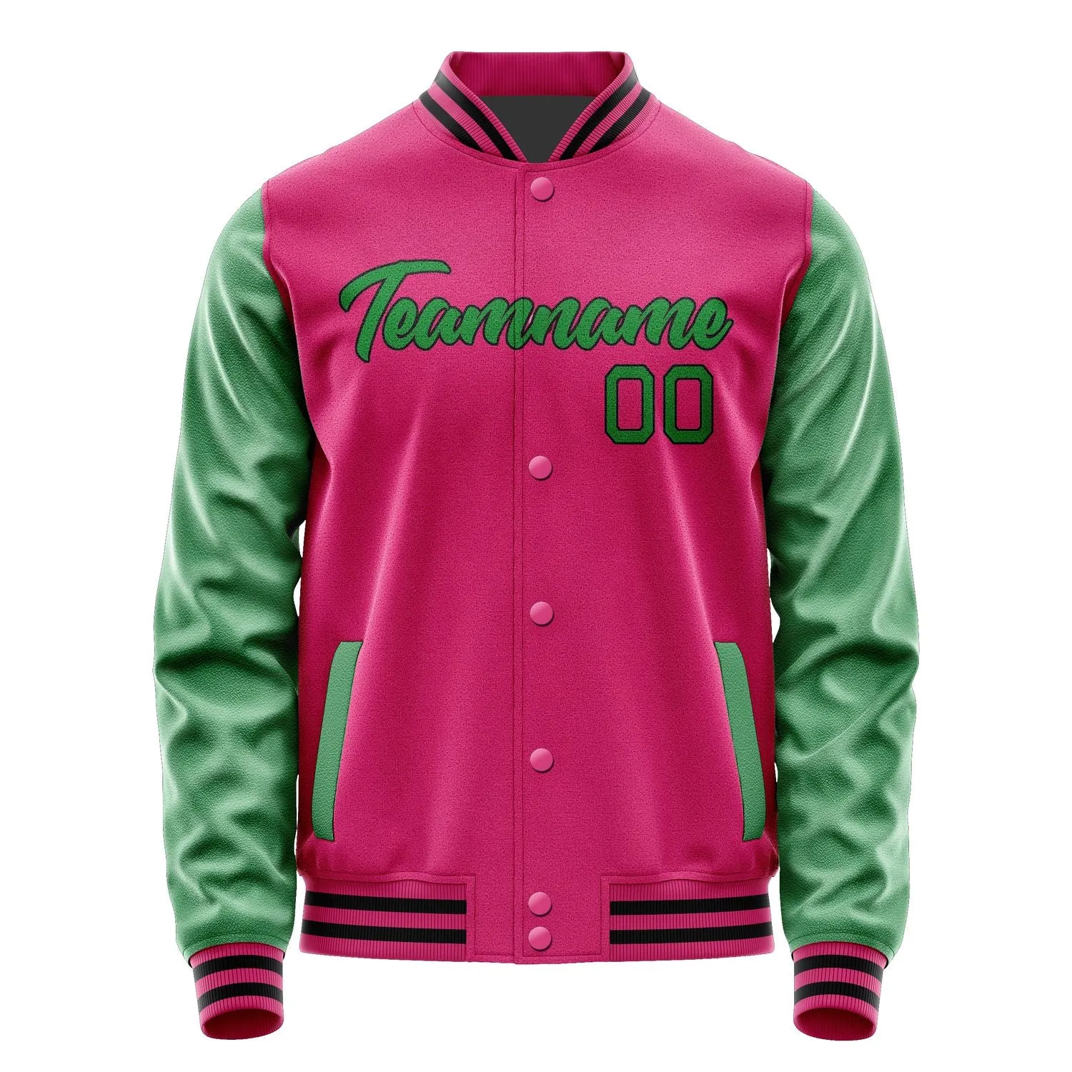 Custom Pink Emerald Green Jacket sold by Tailorly product image thumbnail 2