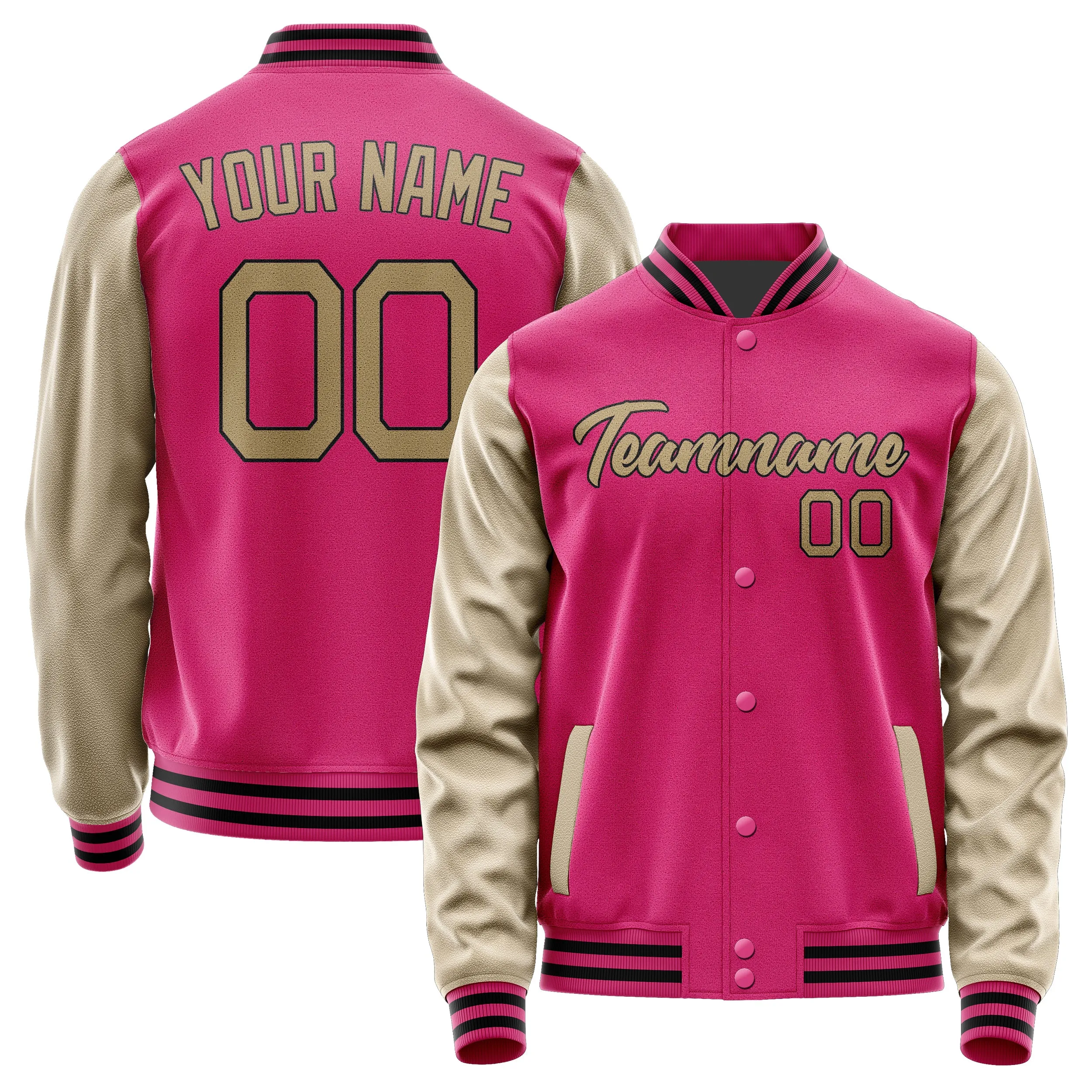 Custom Pink Light Khaki Jacket sold by Tailorly