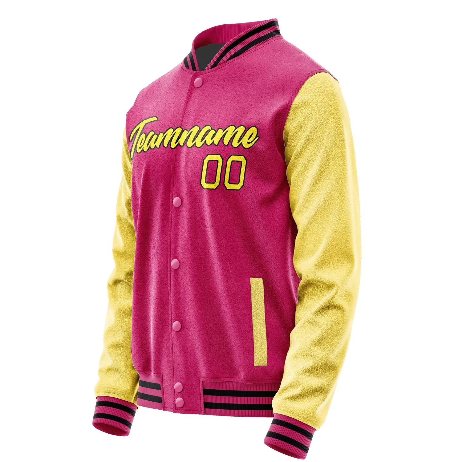Custom Pink Light Yellow Jacket sold by Tailorly product image thumbnail 3