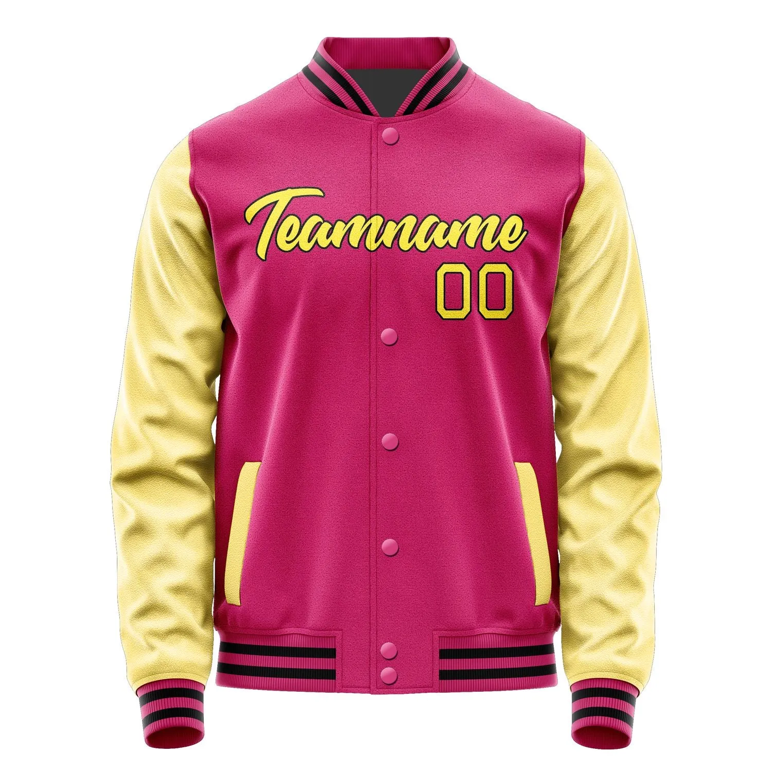Custom Pink Light Yellow Jacket sold by Tailorly product image thumbnail 2