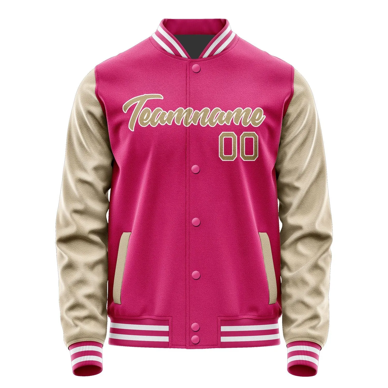 Custom Pink Light Khaki Jacket sold by Tailorly product image thumbnail 2